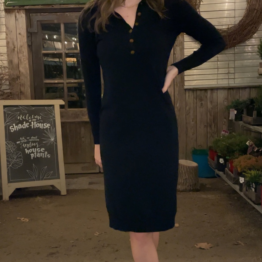 Button up midi dress